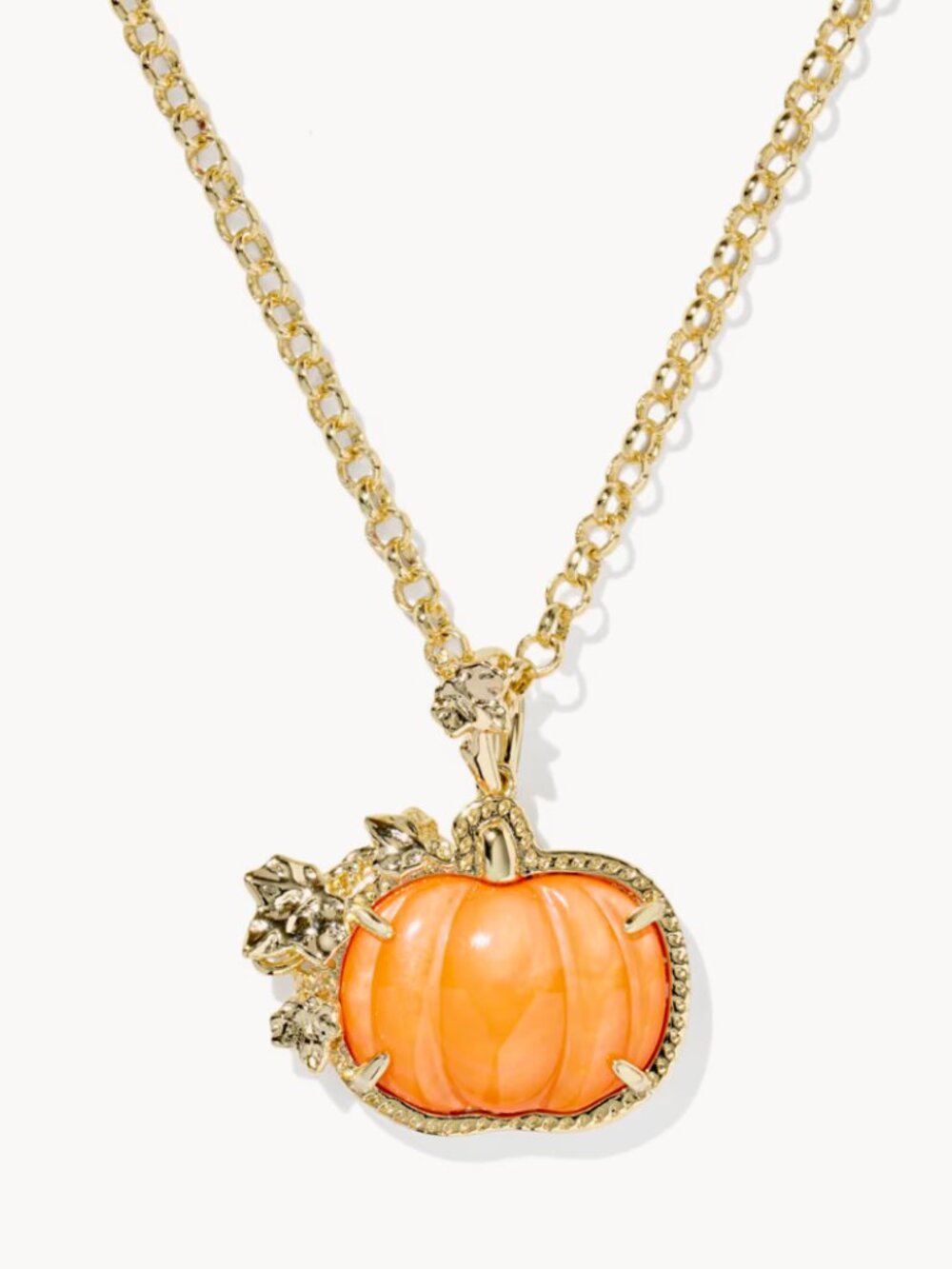 Kendra Scott Long Harvest Pumpkin Necklace - Picture 2 of 2